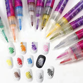 12 Colors Graffiti Pen Waterproof Drawing Painting Liner Set